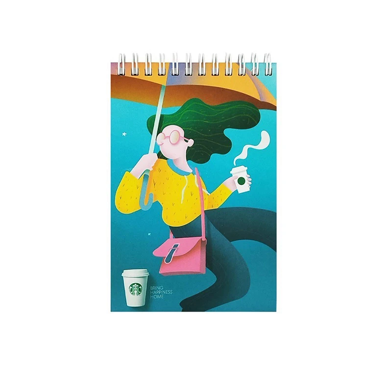 دفترچه یادداشت 160 برگ سیمی مدل STARBUKS