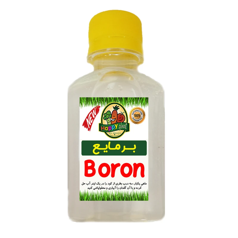 کود تقویتی بر مایع هپی پلنت مدل بور 12 حجم 120 میلی لیتر