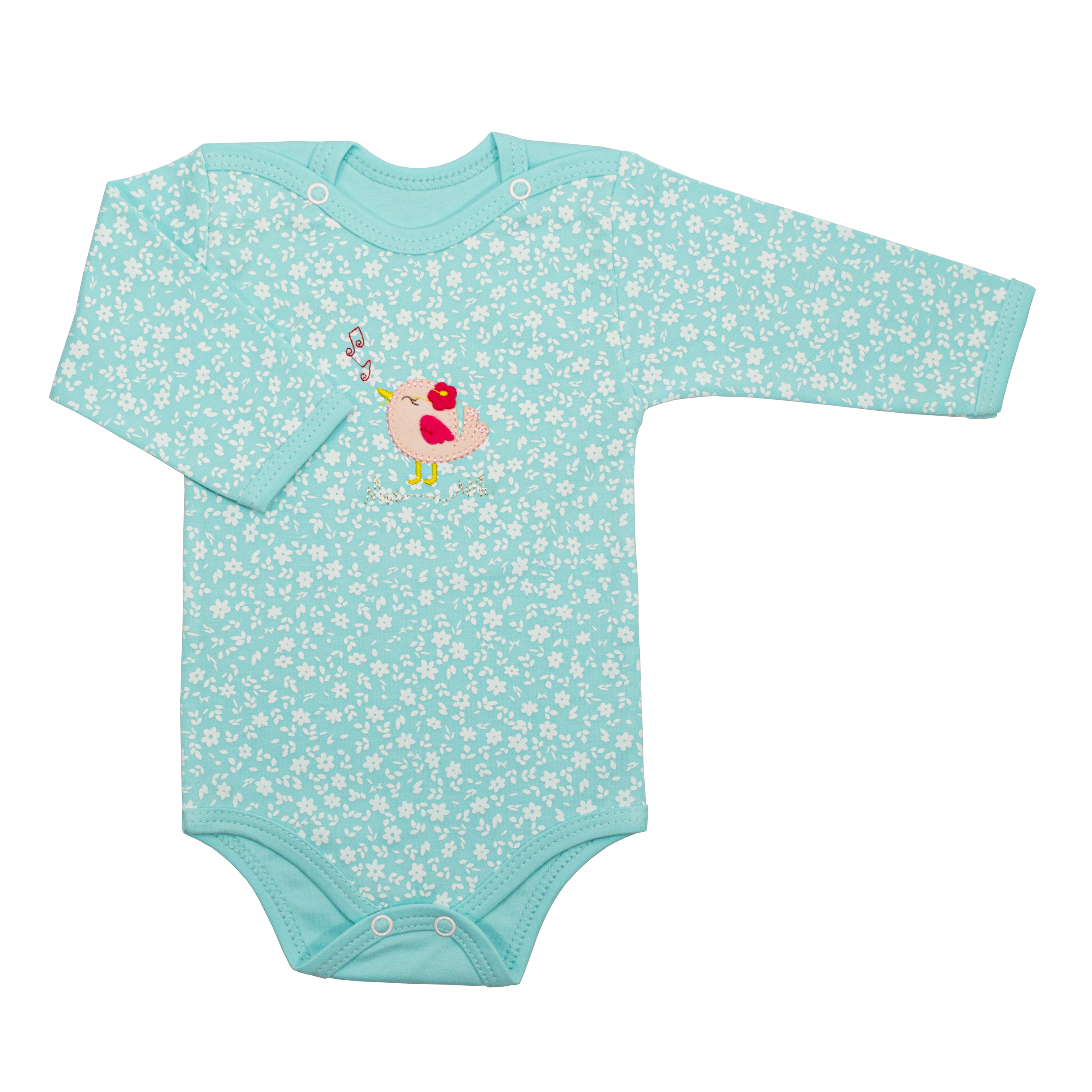 بادی آستین بلند نوزادی مدل بهار