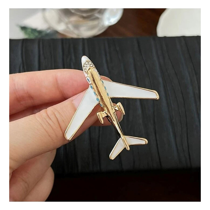 گل سینه زنانه مدل هواپیمای مسافری کد 382