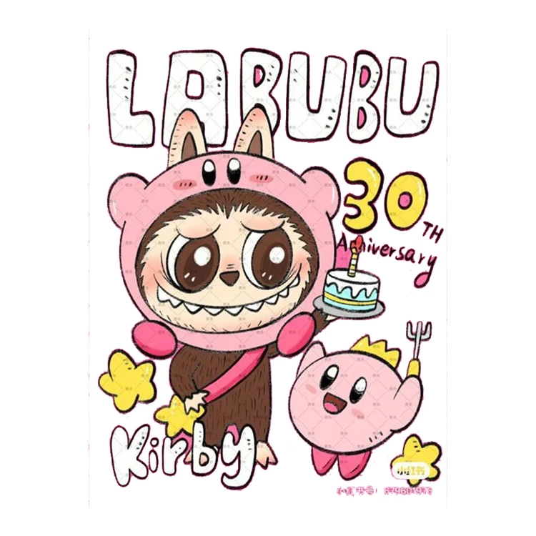 استیکر پارچه و لباس پاد آفرین مدل لبوبو کد 738