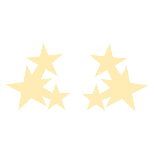 گوشواره طلا 18 عیار زنانه کرابو طرح ستاره مدل Kr5143