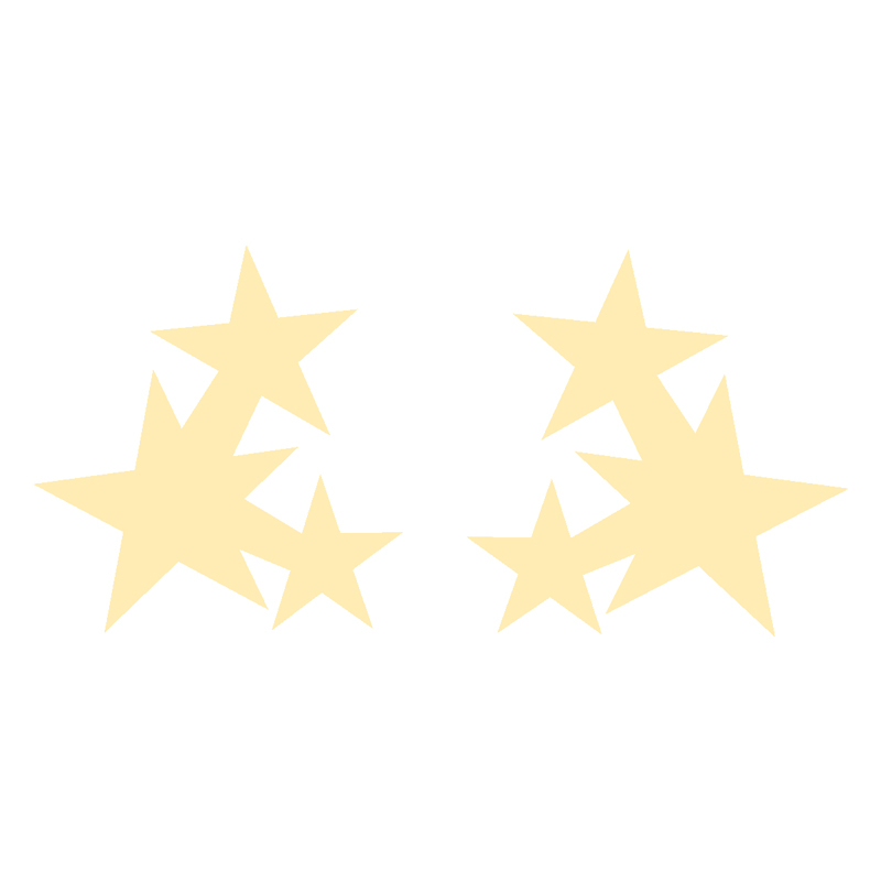 گوشواره طلا 18 عیار زنانه کرابو طرح ستاره مدل Kr5143 -  - 1