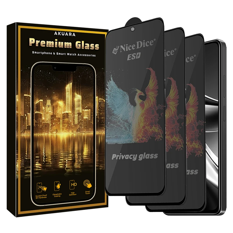محافظ صفحه نمایش آکوآرا مدل Premium PRV3 Nice مناسب برای گوشی موبایل سامسونگ Galaxy S25 FE بسته سه عددی