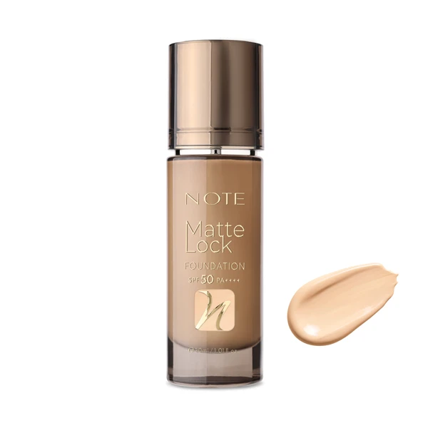 کرم پودر مایع مات نوت SPF50 مدل Matte Lock شماره 100 مناسب برای پوست چرب حجم 30 میلی لیتر

