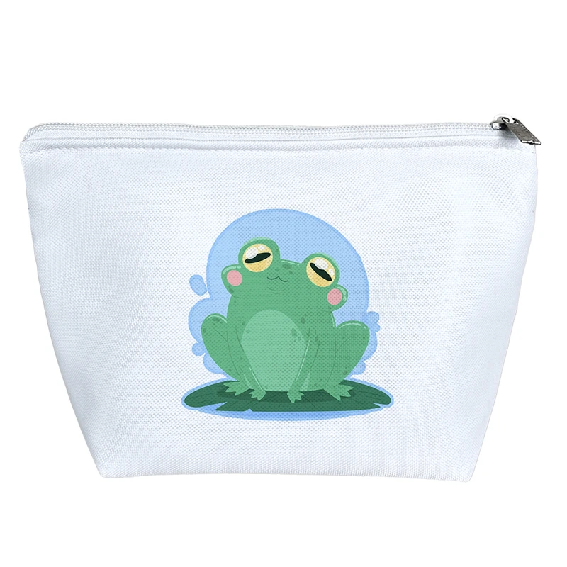 کیف لوازم آرایش دخترانه خندالو مدل قورباغه  کد 3354