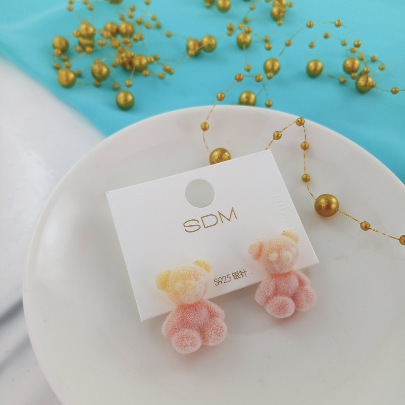 گوشواره دخترانه مدل خرسی کد U223