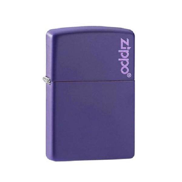 فندک بنزینی زیپو مدل PURPLE MATTE ZIPPO LOGO کد 237ZL