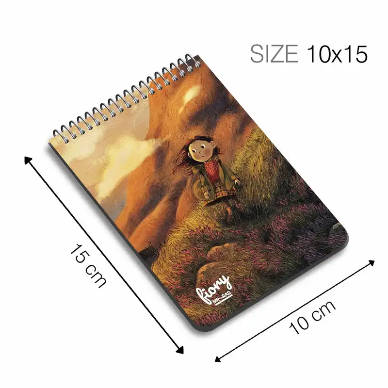 دفترچه یادداشت مستر راد طرح پرنسس مارگارت و اسپارکل مدل cheeck box کد fiory 1823 sparkel