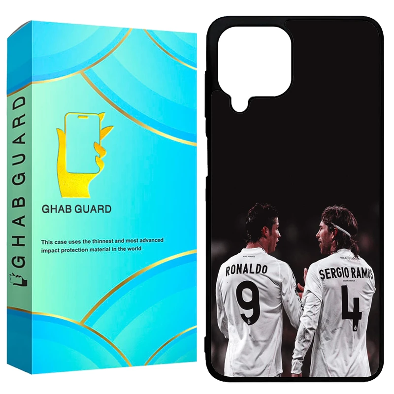 کاور قاب گارد طرح رونالدو و سرجیو مدل GCHPA224 مناسب برای گوشی موبایل سامسونگ Galaxy A22 4G / M22 4G / M32 4G