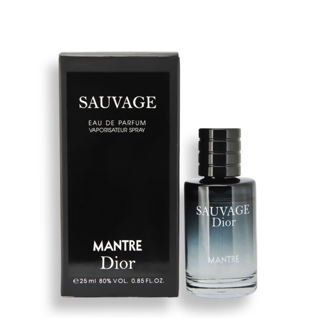 عطر جیبی مانتره مدل Sauvage dior حجم 25 میلی لیتر