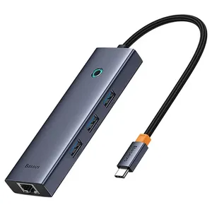 هاب 6 پورت USB-C باسئوس مدل UltraJoy Clarity New