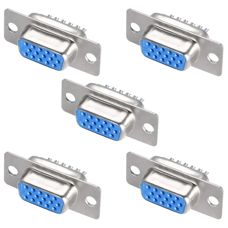 کانکتور سریال مادگی 15 پین مدل DB15 بسته 5 عددی