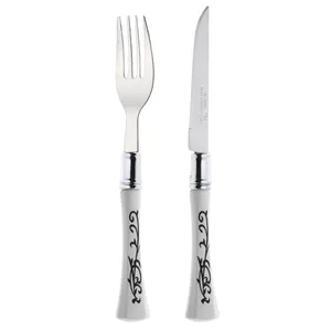 ست کارد و چنگال میوه خوری 12 پارچه دارلینگتون مدل  BLUMEN-22 