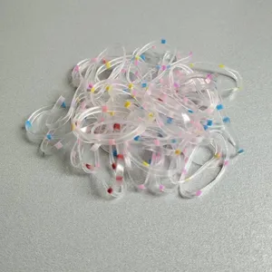 کش مو زنانه مدل چهل گیس نامرئی طرح خالدار  کد B بسته 200 عددی