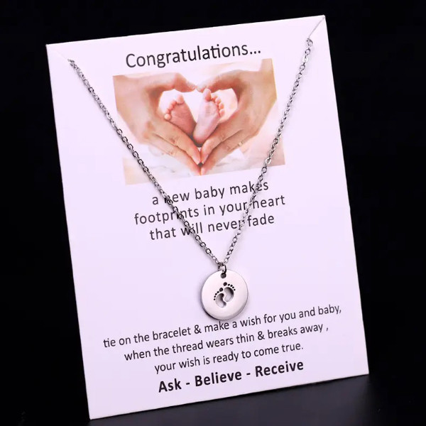 گردنبند دخترانه مدل پای کودک گردنبند دخترانه مدل پای کودک