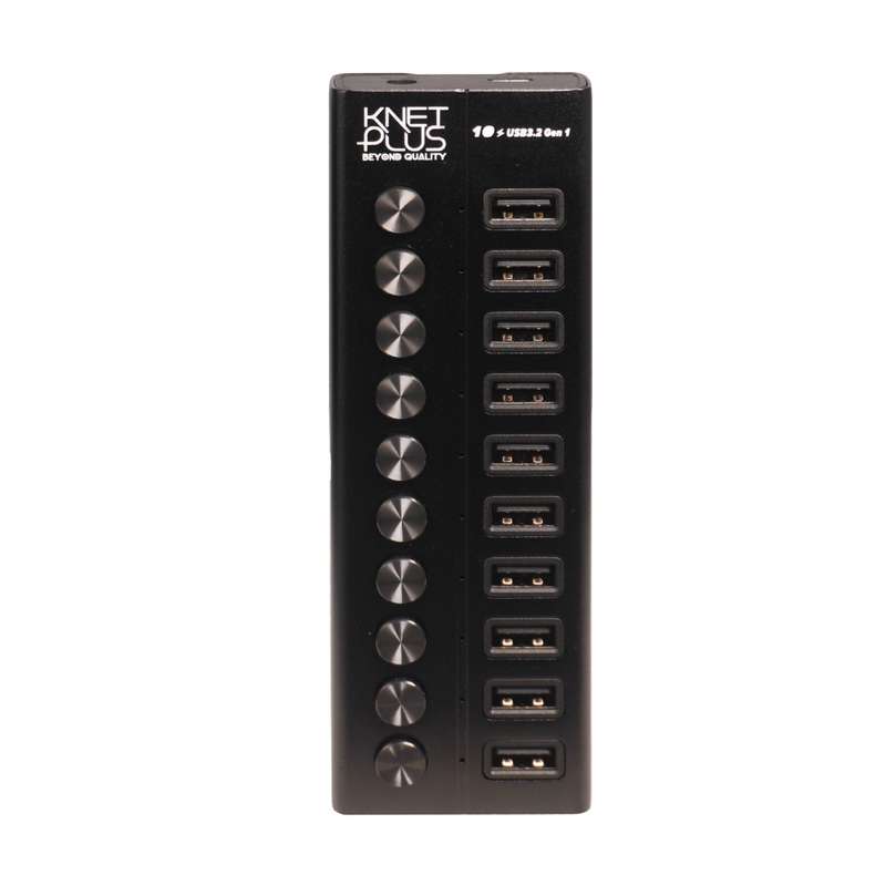 هاب 10 پورت USB 3.2 کی نت پلاس مدل KP-HA110 هاب 10 پورت USB 3.2 کی نت پلاس مدل KP-HA110