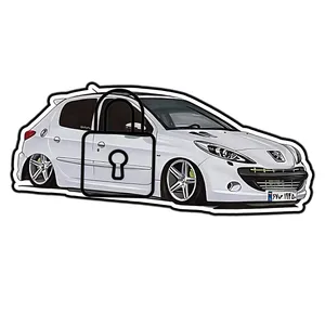 استیکر لپ تاپ مدل ماشین 207 کد 93