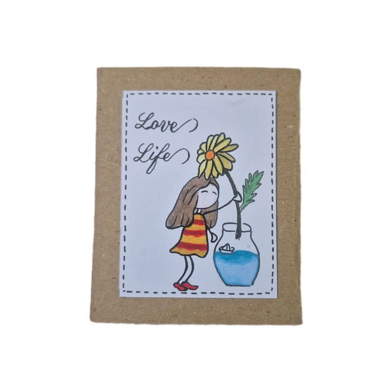 کارت پستال مدل دخترک 01