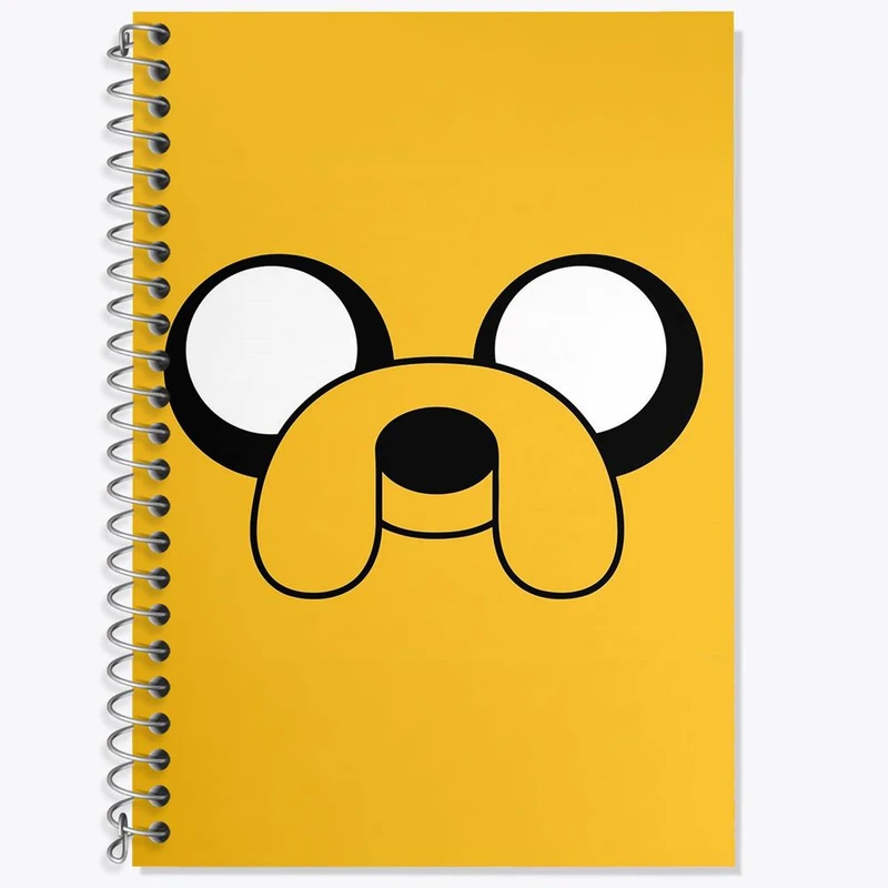 دفتر زبان 50 برگ خندالو مدل سه خط طرح جیک وقت ماجراجویی Adventure Time کد 20814