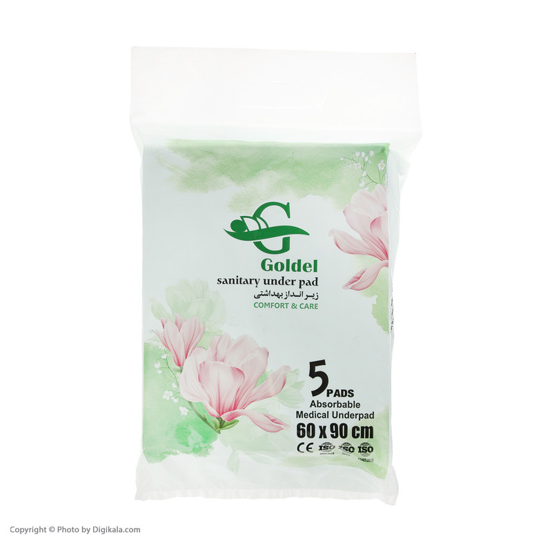 پد زیر انداز بهداشتی گلدل مدل 03 مجموعه 10 عددی