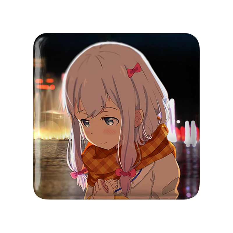 مگنت خندالو طرح ساگیری انیمه ارومانگا سنسی Eromanga Sensei  مدل مربعی کد 22592