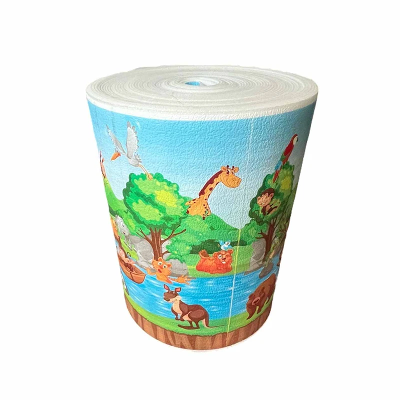 دیوارپوش مدل فومی کودک ضخیم طرح جنگل کد JU10