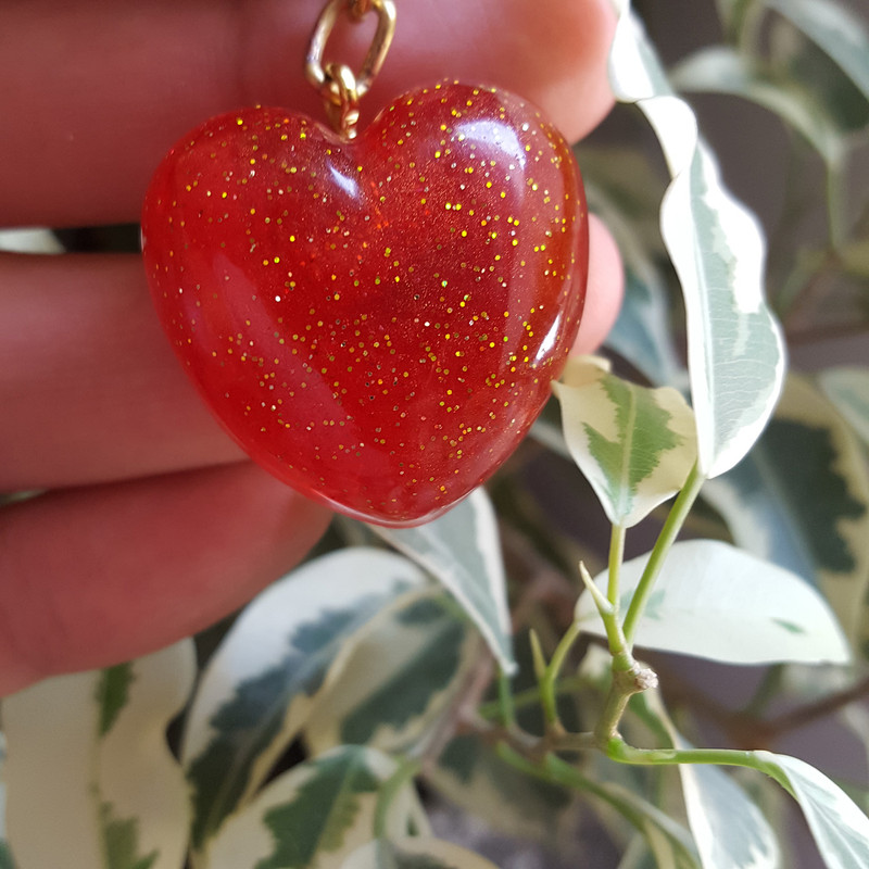 جاکلیدی دخترانه مدل قلب محدب