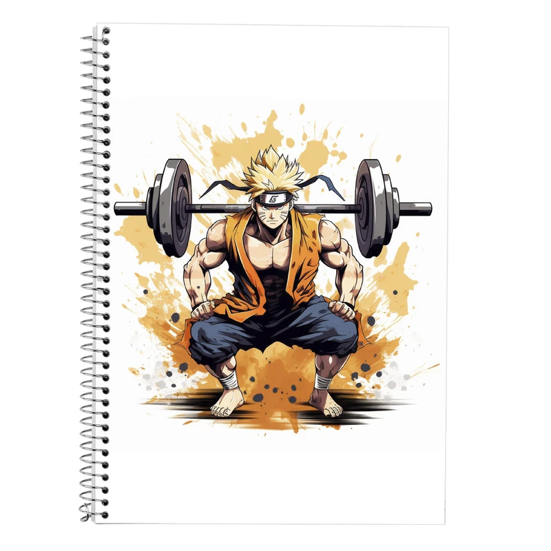 دفتر زبان 50 برگ مدوپد مدل دوخط طرح Naroto کد DF11259