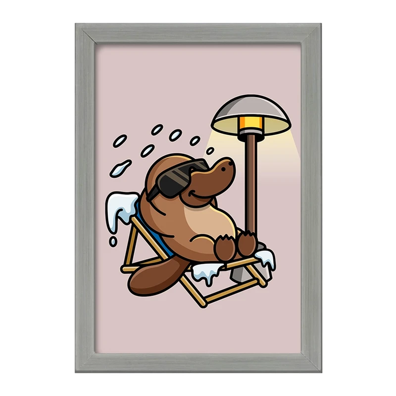 تابلو خندالو طرح  حیوانات بامزه پلاتیپوس کد 28355