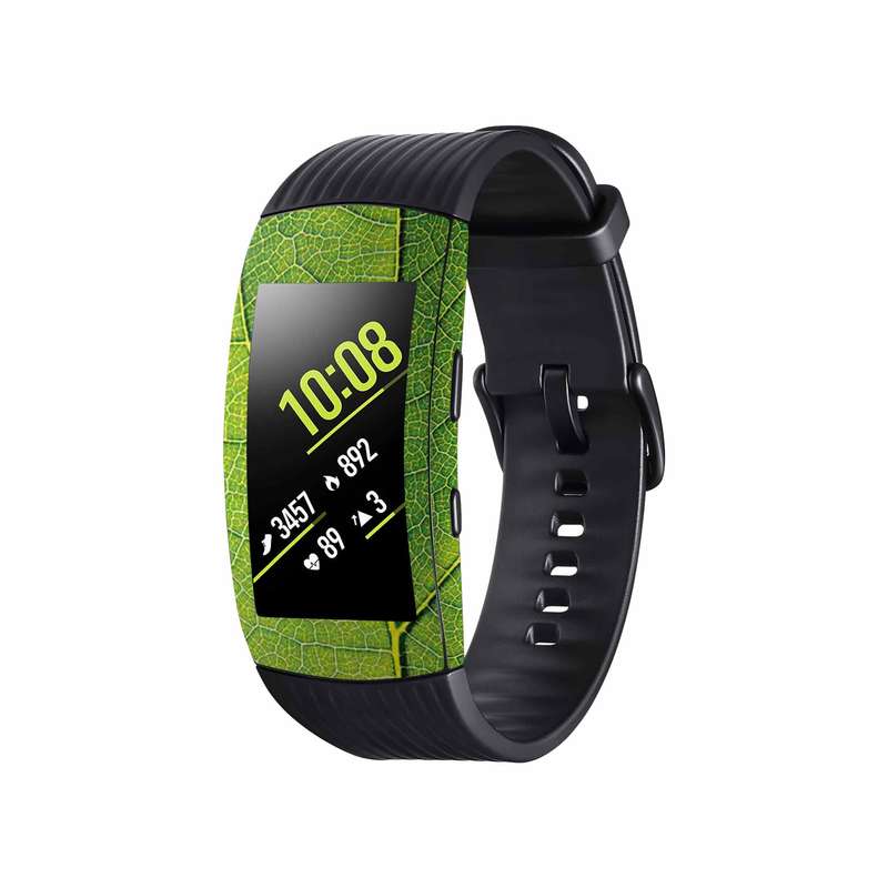 برچسب ماهوت طرح Leaf-Texture مناسب برای ساعت هوشمند سامسونگ Galaxy Gear Fit 2 Pro