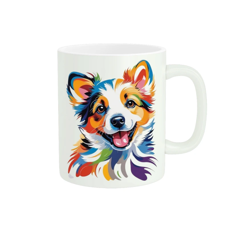 ماگ پاد آفرین مدل سگ کوچولوی خوشحال کد ۷۴