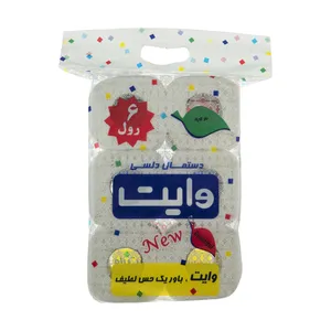 دستمال توالت وایت مدل Beautiful بسته 6 عددی	