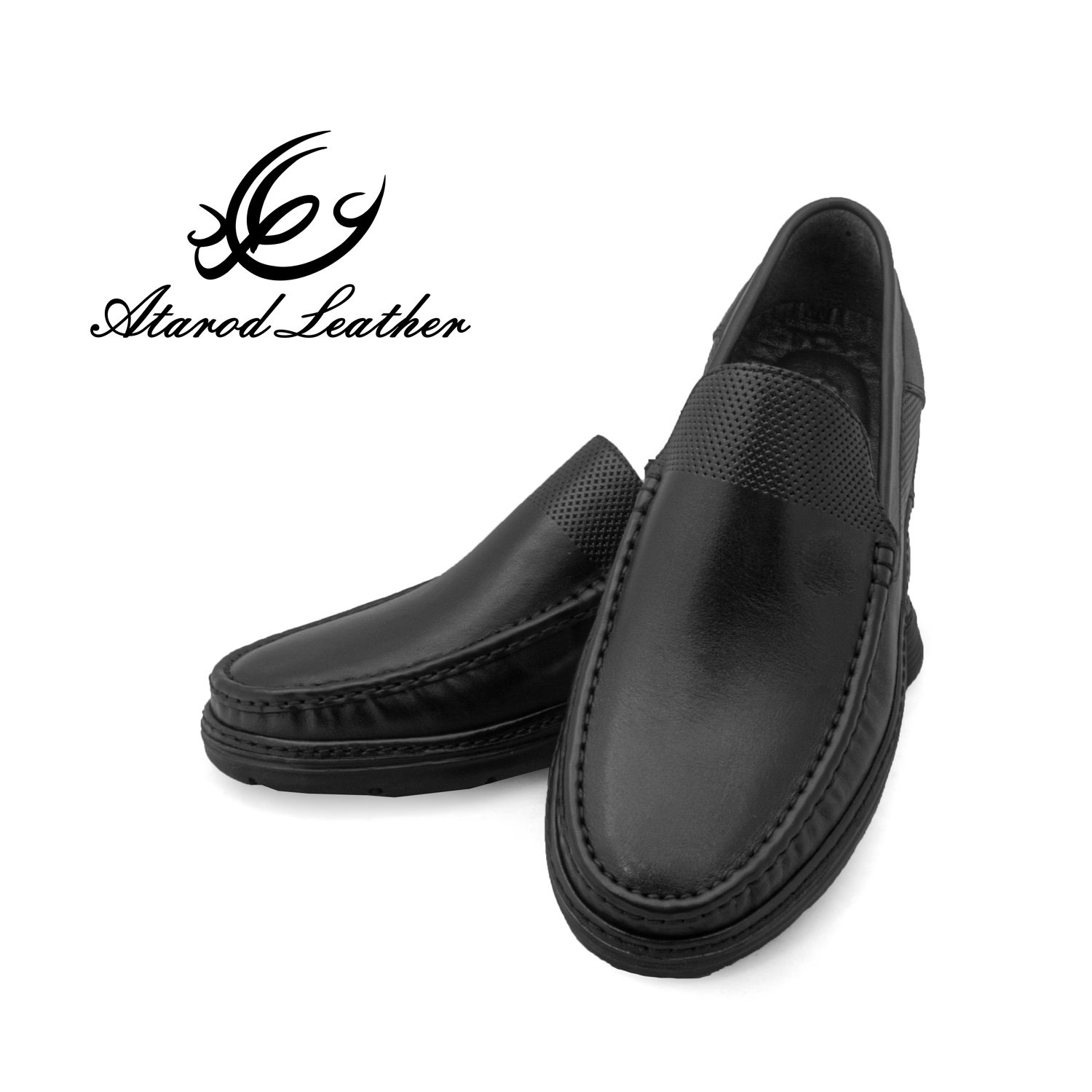 کفش کالج مردانه چرم عطارد مدل چرم طبیعی کد SH310 -  - 11