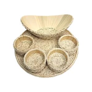 کاسه حصیری مدل قایقی مجموعه 6 عددی