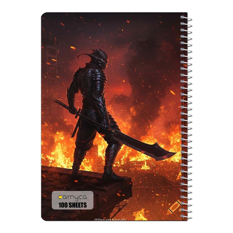 دفتر مشق 100 برگ سیمی کارنیکا طرح دارک سولز Dark Souls کد 79583