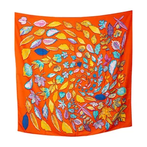 روسری زنانه مدل نخ مجلسی برگ 001