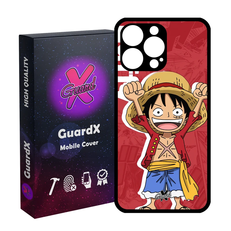کاور گارد ایکس طرح One Piece Luffy Anime مدل Glass10470 مناسب برای گوشی موبایل اپل iPhone 14 Pro Max