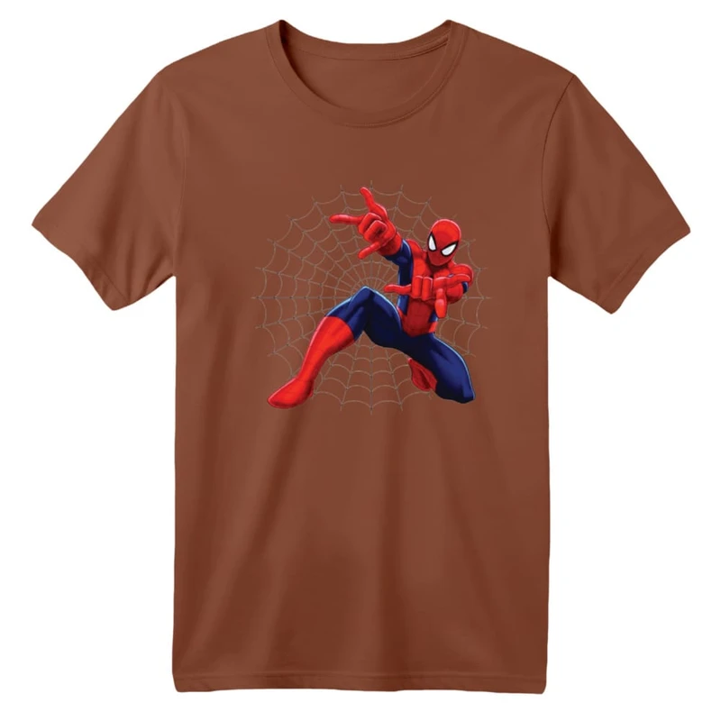 تی شرت آستین کوتاه بچگانه مدل مرد عنکبوتی کد ۱۵
