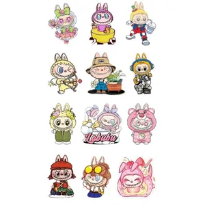 استیکر طرح لبوبو های رنگی کد 85 مجموعه 12 عددی