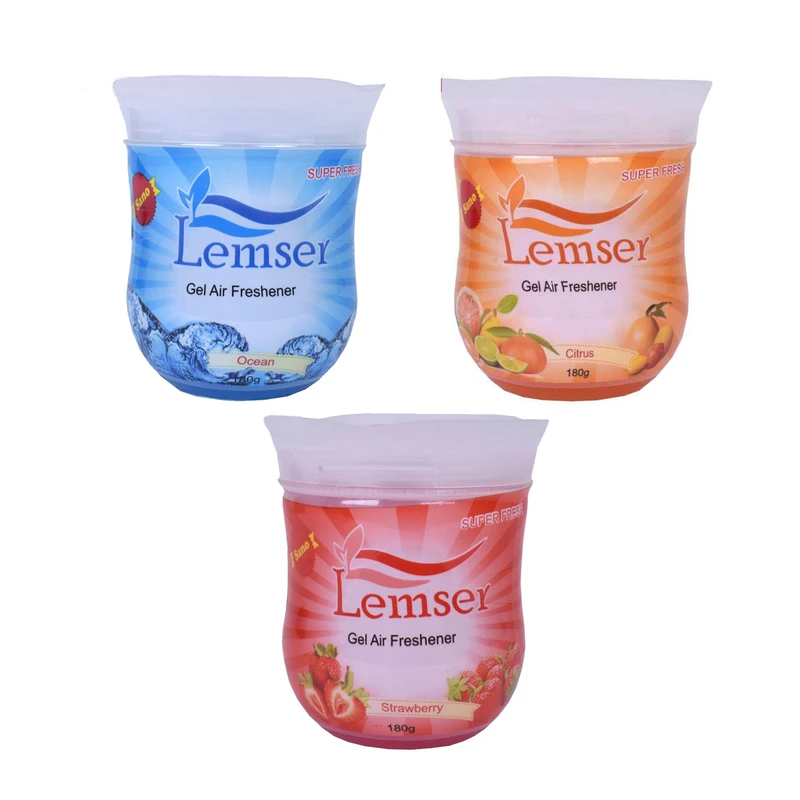 ژل خوشبوکننده هوا لمسر کد 4 حجم 180 میلی لیتر مجموعه 3 عددی