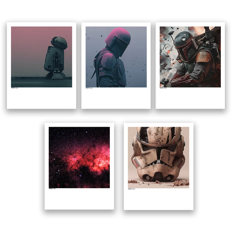 آویز تزیینی عرش مدل فیلم جنگ ستارگان کد Asa678 مجموعه پنج عددی