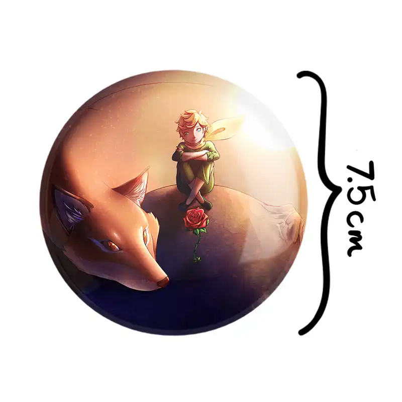 آینه جیبی خندالو طرح شازده کوچولو مدل تاشو کد 25802