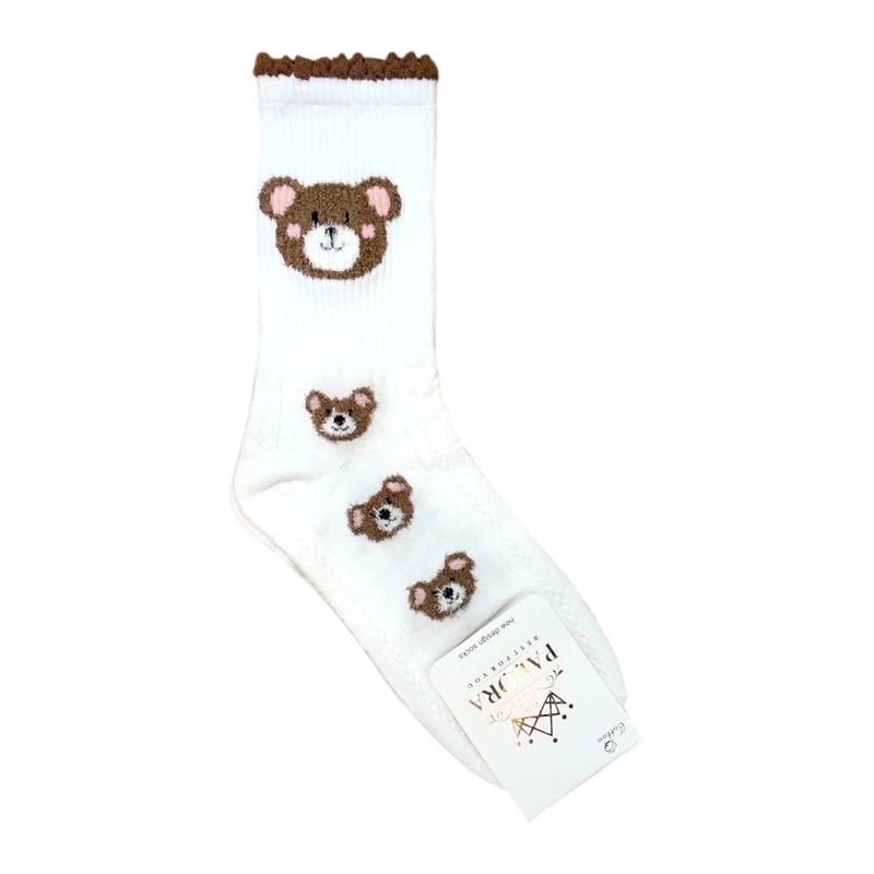 جوراب ساق بلند زنانه مدل تدی ۰۴