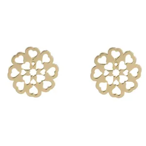 گوشواره طلا 18 عیار زنانه عدنان مدل LJJG8