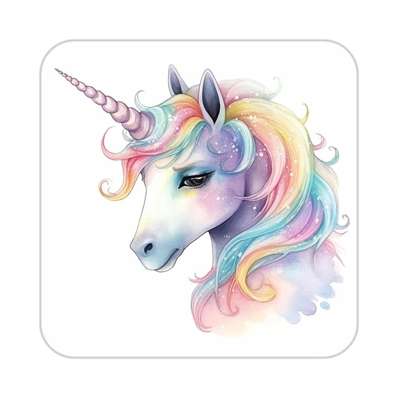 زیر لیوانی کاکتی طرح اسب تک شاخ و یونیکورن مدل mp33235