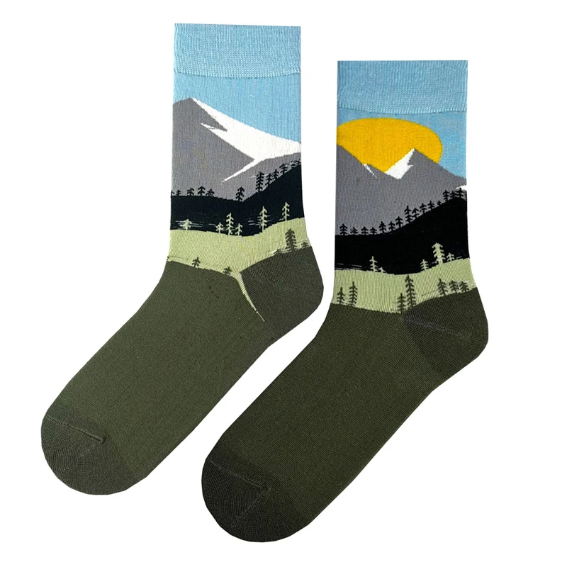 جوراب ساق بلند زنانه ال سون مدل طلوع قله ها کد PH1144