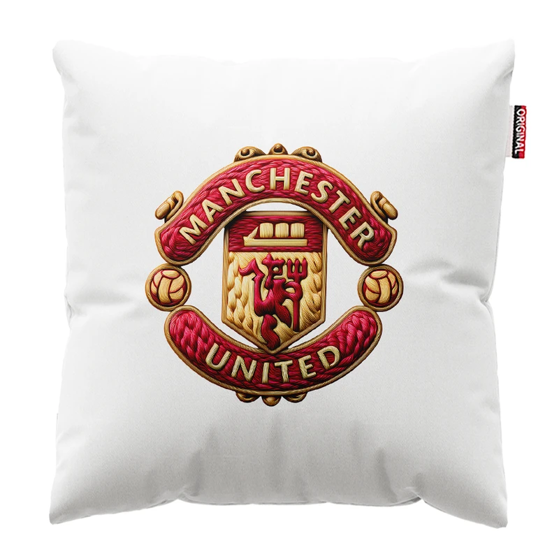 کوسن پاد آفرین مدل فوتبالی منچستر یونایتد کد PK404500 سایز 40*40 سانتی متر
