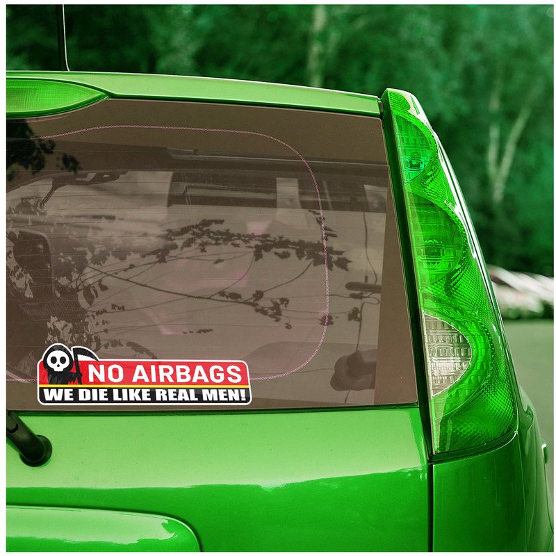 برچسب خودرو طرح بدون ایربگ کد 312