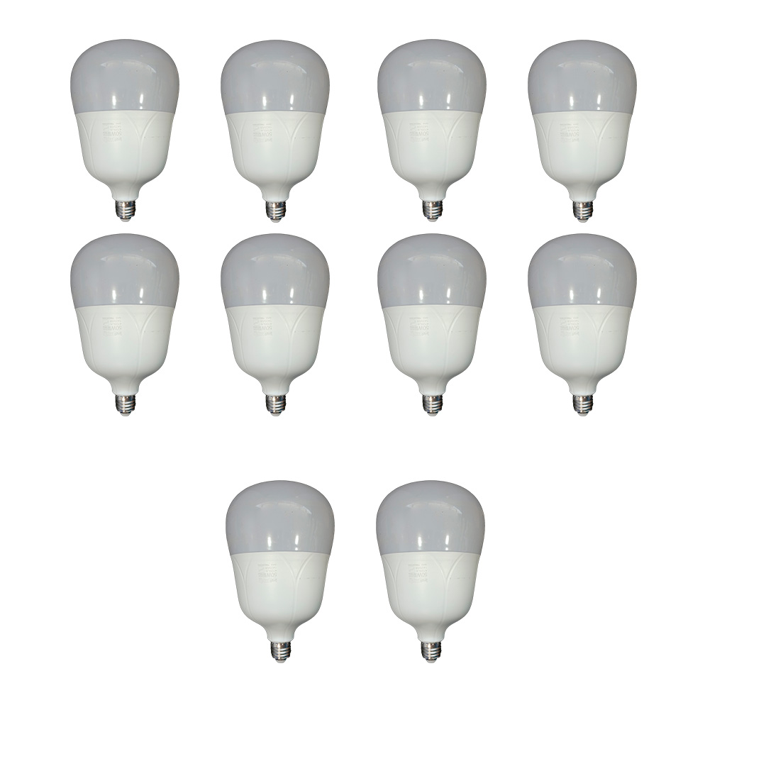 لامپ 50 وات پارس شوان مدل هانا پایه E27 مجموعه 10 عددی